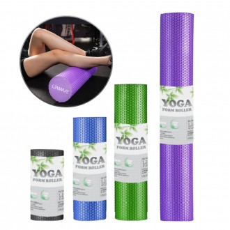 Con lăn xốp lục giác kéo dãn dụng cụ tập yoga pilates 4 kích thước 60 cm