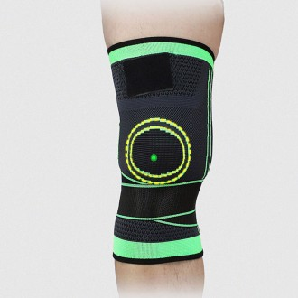 Đai bảo vệ đầu gối Green XL Leo núi Trekking Fitness 1015C