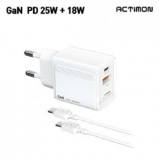 [Hunicase] Bộ sạc Actimon home PD 25W+18W (cổng C+USB)(C đến C)