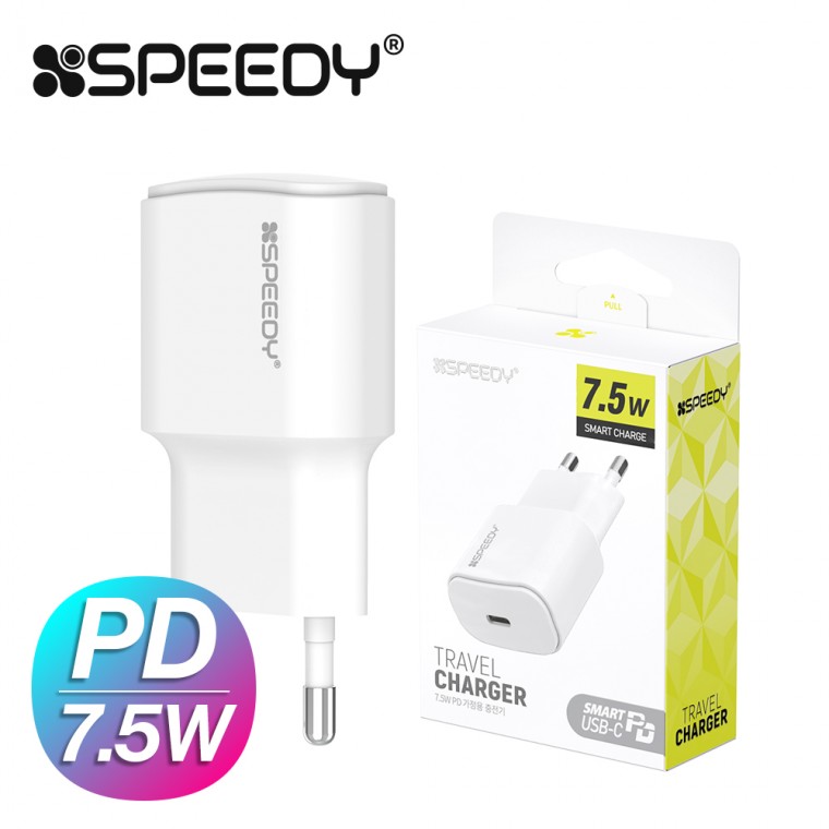 Speedy Home 7.5W C Port 1-prong Cáp Mipo có thể tháo rời