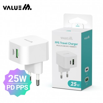 Cáp Mipo có thể tháo rời tốc độ cao ValueM Home Square 25W C+USB