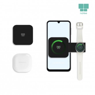 Điện thoại di động sạc không dây tốc độ cao Galaxy smartphone Buds watch dock sạc Navi NV189-DWC30G