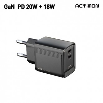 Actimon PPS PD 20W C-port kép 2 cổng sạc gia đình cực nhanh cổng loại C không dây