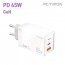 [Hicell] Sạc gia đình tốc độ cao Actimon PPS PD 65W, 2 cổng GAN C + 1 cáp USB QC3.0 không kèm theo