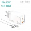 [Incine] Sạc gia đình tốc độ cao Actimon PPS PD 65W GAN C cổng 2 cổng + QC3.0 USB 1 cổng CtoC cable