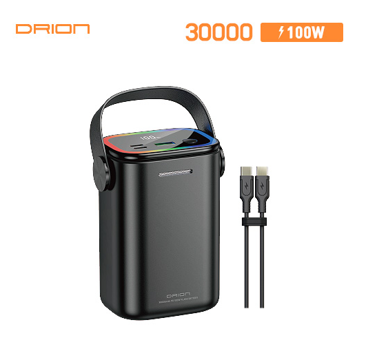 Pin phụ đèn lồng Drion PD100W 30000mAh tốc độ cao C đến C