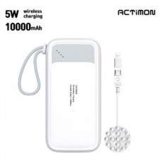 [Hunicase] Pin phụ không dây Actimon 10000mAh 5W (cáp C + 8 đầu)