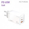 Bộ sạc cực nhanh PD 65W hỗ trợ GaN dành cho gia đình Actimon (C+USB)