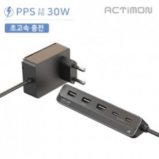 Củ sạc đa năng 5 cổng Actimon hộ gia đình PD 30W tốc độ cao (3 cổng USB + 2 cổng PD C)