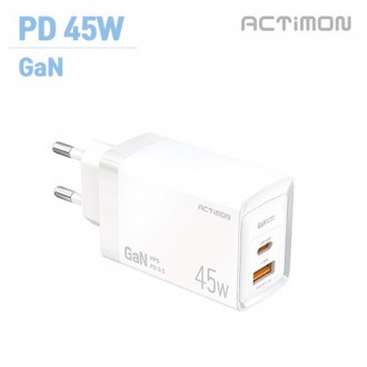 Không bao gồm cáp sạc cực nhanh (C+USB) Actimon hộ gia đình hỗ trợ PD 45W