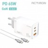 [Hunicase] Actimon home GaN hỗ trợ sạc cực nhanh PD 65W (C+C+USB) (C to C)