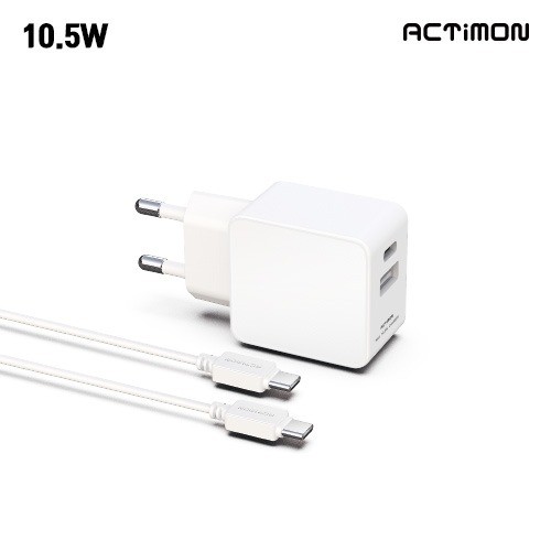 [Hunicase] Bộ sạc 2 cổng Actimon Home 10.5W (USB+C) (8 đến C)