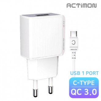 Bộ sạc nhanh điện thoại di động Actimon Samsung Galaxy loại C (bao gồm cáp C có thể tháo rời)