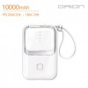 [Vỏ Huni] ​Pin phụ mini tốc độ cao Drion PD 20W 10000mAh (C-TYPE+8PIN)