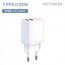 [Hunicase] Bộ sạc 2 cổng cực nhanh Actimon home PD 20W (USB+C) (không bao gồm cáp)