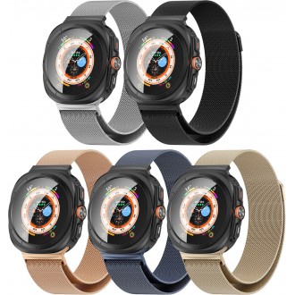 Entercon Galaxy Watch Ultra Metal Dây đeo đồng hồ Milanese Loop Band