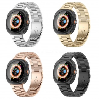 Entercon Galaxy Watch Ultra 7 Dây đeo kim loại Jubilee Band Loop Watch Strap