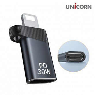 [Unicorn] Bộ chuyển đổi mini USB-C loại sang Lightning 8 pin sang giới tính Bộ chuyển đổi mini cầm tay CT-200A