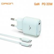 GAN PD 20W C port 1 port sạc gia đình cực nhanh (bao gồm cáp C to C DR-PD20W-T1-CP)