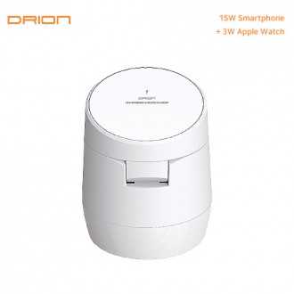 Bộ sạc không dây Drion 15w 2in1 (Apple Watch) (C-TYPE) (không bao gồm cáp) DR-2IN1-APP-WATCH