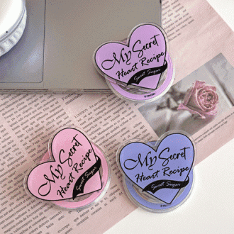 Simi Tricozy Plain Heart Recipe Acrylic Transparent MagSafe Smart Talk Single Item (Kèm theo đĩa)