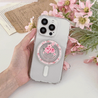 Simi Tricozy Flower Garden Acrylic Trong suốt MagSafe Smart Talk Sản phẩm đơn (Kèm theo đĩa)