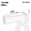 Pin phụ Actimon 2IN1 PD20W tốc độ cao 5000mAh 8 chân (cáp C)