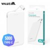 Cáp loại Value M 5W C tích hợp pin phụ 5000mAh