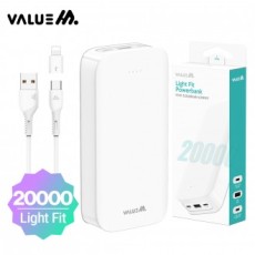 Giá trị M Light Fit Pin phụ 20000mAh C Cáp + 8 Giới tính