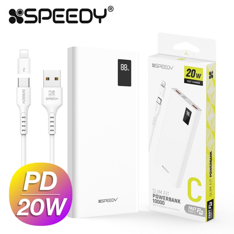 Pin phụ tốc độ cao Speedy Slim Fit PD20W 10000mAh CP