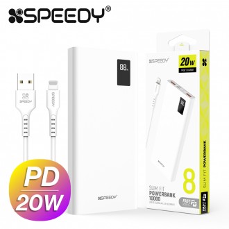 Pin phụ tốc độ cao Speedy Slim Fit PD20W 10000mAh 8P