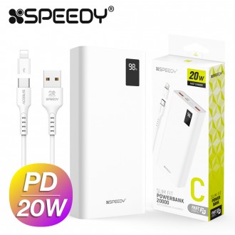 Pin phụ tốc độ cao Speedy Slim Fit PD20W 20000mAh CP