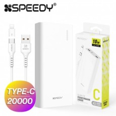 Pin phụ Speedy Slim Fit Cáp CP 20000mAh + Giới tính 8P