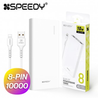 Cáp phụ trợ Slim Fit nhanh chóng 10000mAh 8P