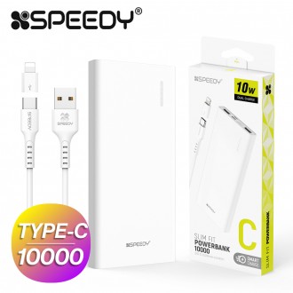 Pin phụ Speedy Slim Fit Cáp CP 10000mAh + Giới tính 8P