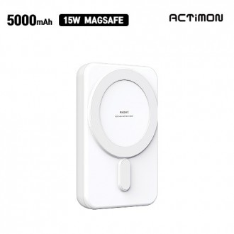 Pin phụ đứng MagSafe tốc độ cao Actimon 15W 5000mAh (C đến C)