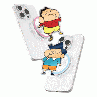 Simi Crayon Shin-chan Yum Yum Series Acrylic trong suốt MagSafe Smart Talk Sản phẩm đơn (Kèm theo đĩa)