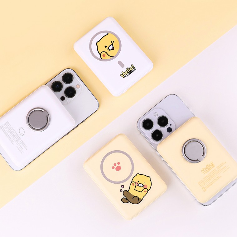 Kakao Friends CS Chunsik 10 000mah MagSafe Loại chân đế Giá đỡ pin phụ