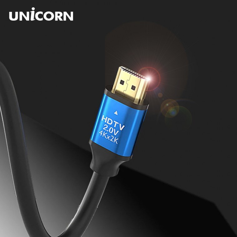 Cáp HDMI lai Unicorn UHD 4K 60HZ V2.0 6 loại Chiều dài HLC-H4K-1.0M