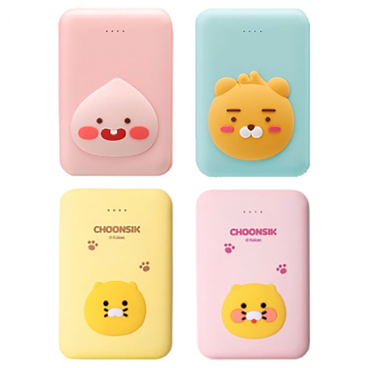 Kakao Little Friends Ryan Apeach Chunsik Pocket Pin phụ 10000mAh