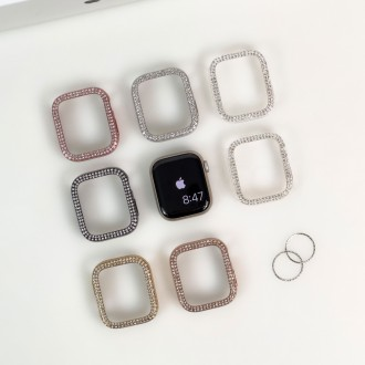 Entercon Apple Watch Vòng bezel hình khối đôi Vỏ bảo vệ