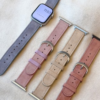 Entercon Apple Watch Urban Suede Leather Strap Band Watch Band 9 Ultra SE 2 8 7