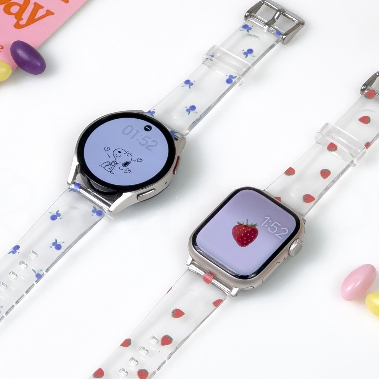 Entercon Apple Watch Coni Sweet Jelly Dây đeo trong suốt 10 9 SE Ultra 2 8 7 6 5