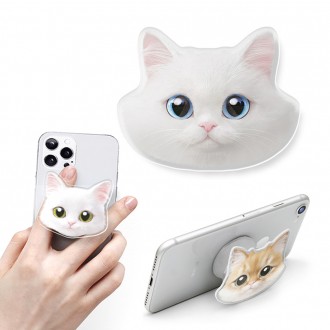 Sugar Cat & Candy Doggy Cat Acrylic Talk Đậu phụ mềm Ba Tư Pet Dog Làm Grip Holder Nói chuyện thông minh Fingering