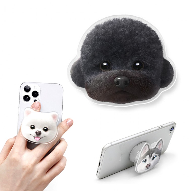 Sugar Cat & Candy Doggy Dog Acrylic Talk Black Poodle Cola Pet Cat Sản xuất Grip Holder Nói chuyện thông minh Fingering