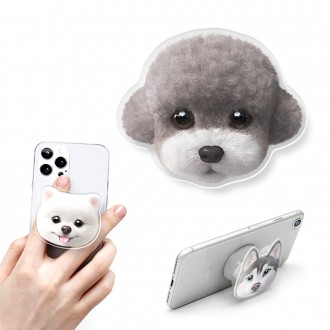 Sugar Cat & Candy Doggy Dog Acrylic Talk Grey Poodle Earl Grey Pet Cat Sản xuất Grip Holder Nói chuyện thông minh Fingering