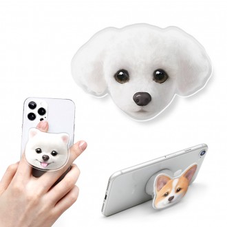 Sugar Cat & Candy Doggy Dog Acrylic Talk White Poodle Siri Pet Cat Sản xuất Grip Holder Nói chuyện thông minh Fingering