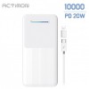 Inc. Actimon 10000mAh pin phụ tốc độ cao PD 20W QC3.0 USB Type C cáp 15cm 8 pin giới tính 3in1 sạc đồng thời 3 thiết bị