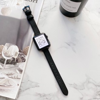 Apple watch Apple Watch dây da mỏng 38mm màu đen