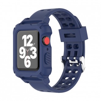 Dây đeo đồng hồ Apple Apple Watch Sports TPU Transparent Band Watch Strap 38 40 41 42 44 45 49 mm Navy